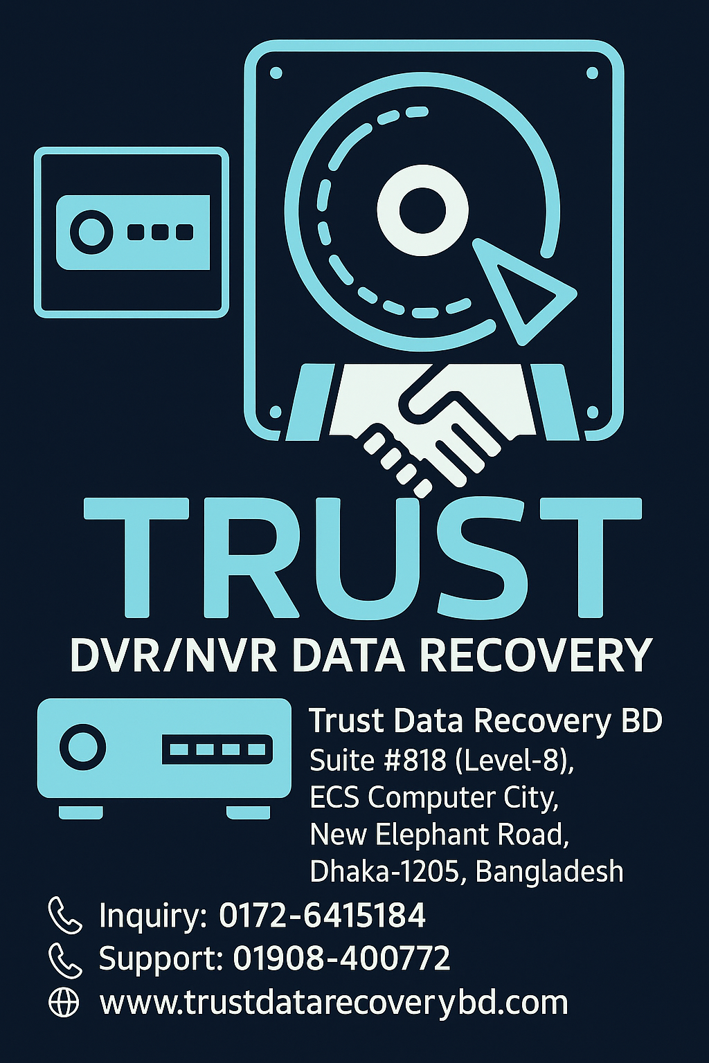 DVR data recovery bd